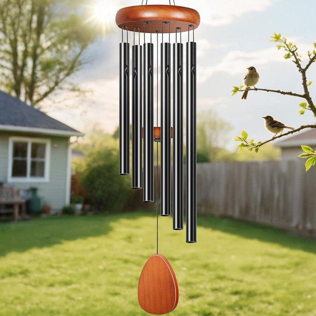 Winzwon Wind Chimes for Outside House Warming Gifts for Women, New Home Gift Men, Outdoor Gifts for Neighbor Hotness Parents Garden Hanging Metal Windchimes Outdoors for Patio Porch Yard Decor