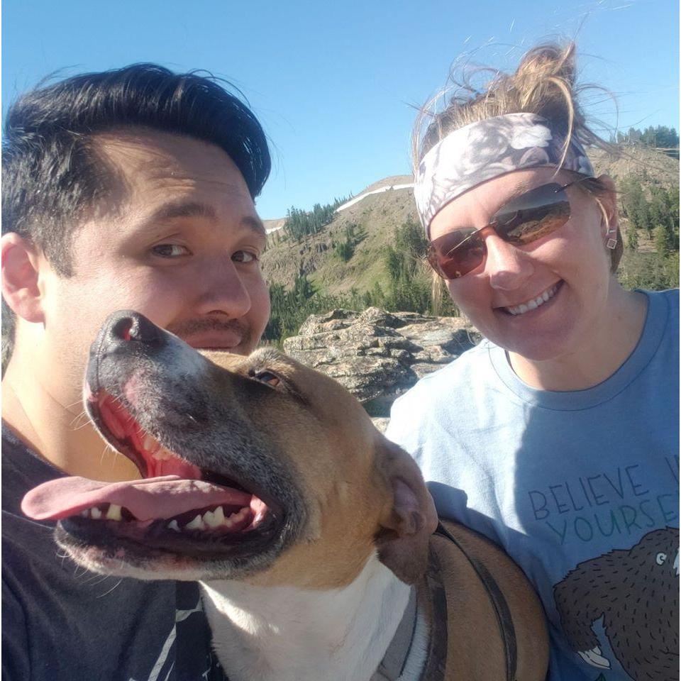 Our favorite photobomber on Mt. Judah!