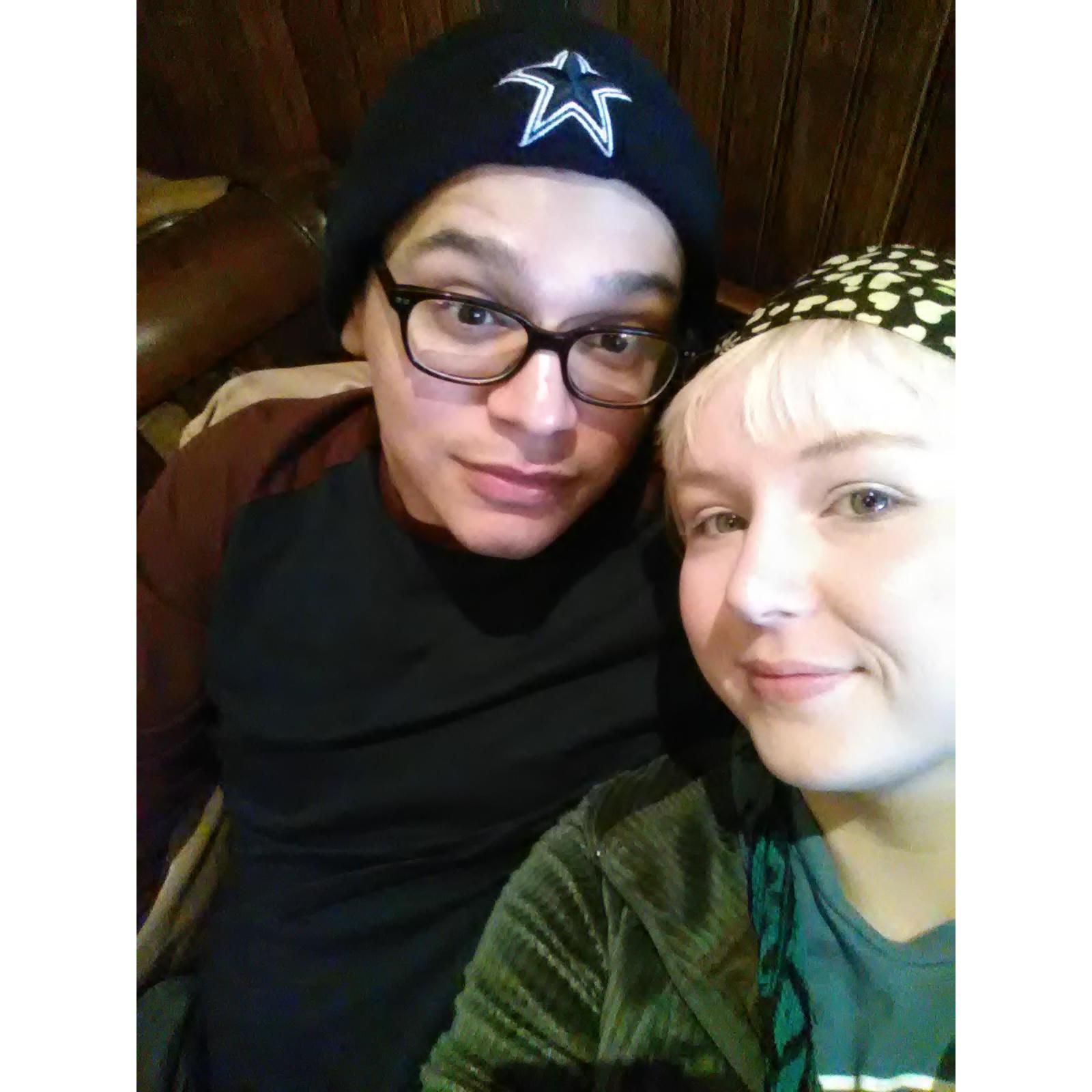 New Couple's Obligatory Selfie Everywhere we went.