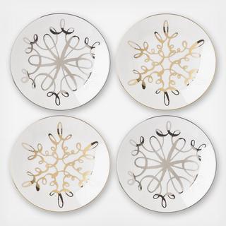 Jingle All The Way Wickford Tidbit Plate, Set of 4
