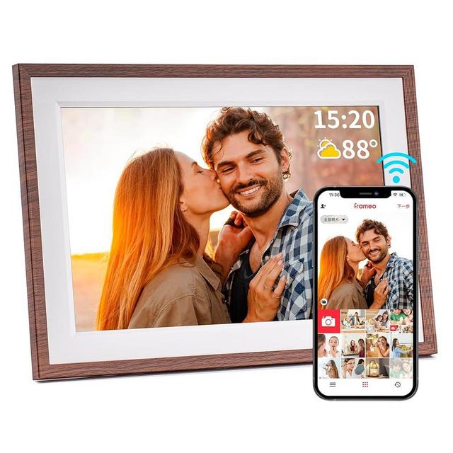 Frameo 10.1 Inch WiFi Digital Picture Frame，Electronic Frame,1280 * 800IPS HD Cloud Smart Digital Photo Frame,32GB Storage, Wall Mountable, Auto-Rotate,Easy to Share Photos or Videos via FRAMEO APP