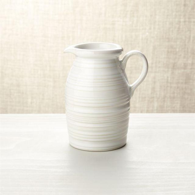 Farmhouse White Syrup Pitcher
