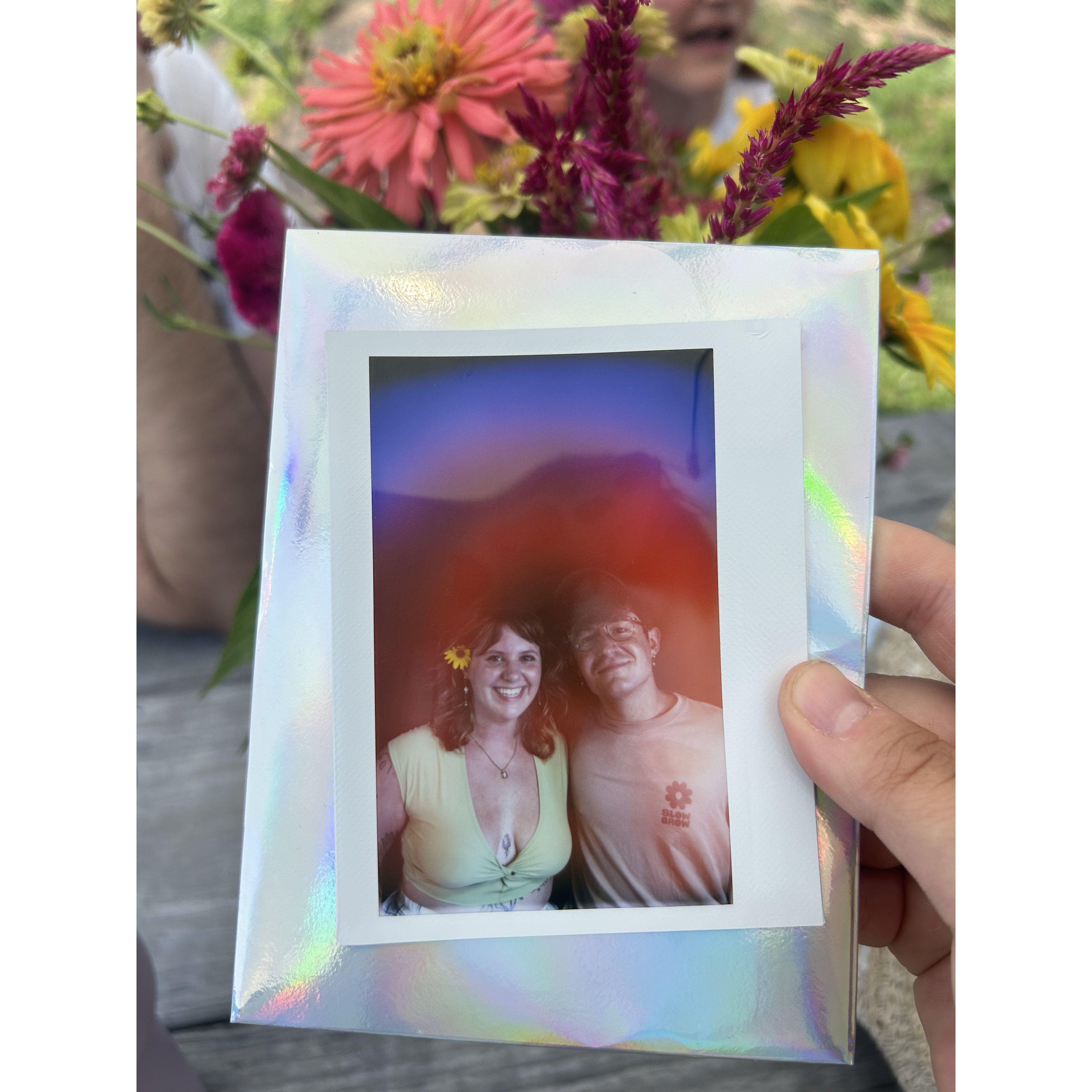 July 2024. We got our aura portrait taken together. The photographer said we were a "creative, connected, and energetic couple"...he wasn't wrong!