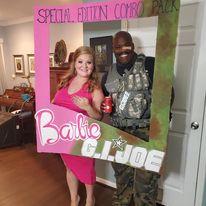 He wouldn't be Ken- so we went as GI Joe and Barbie- Special Edition!