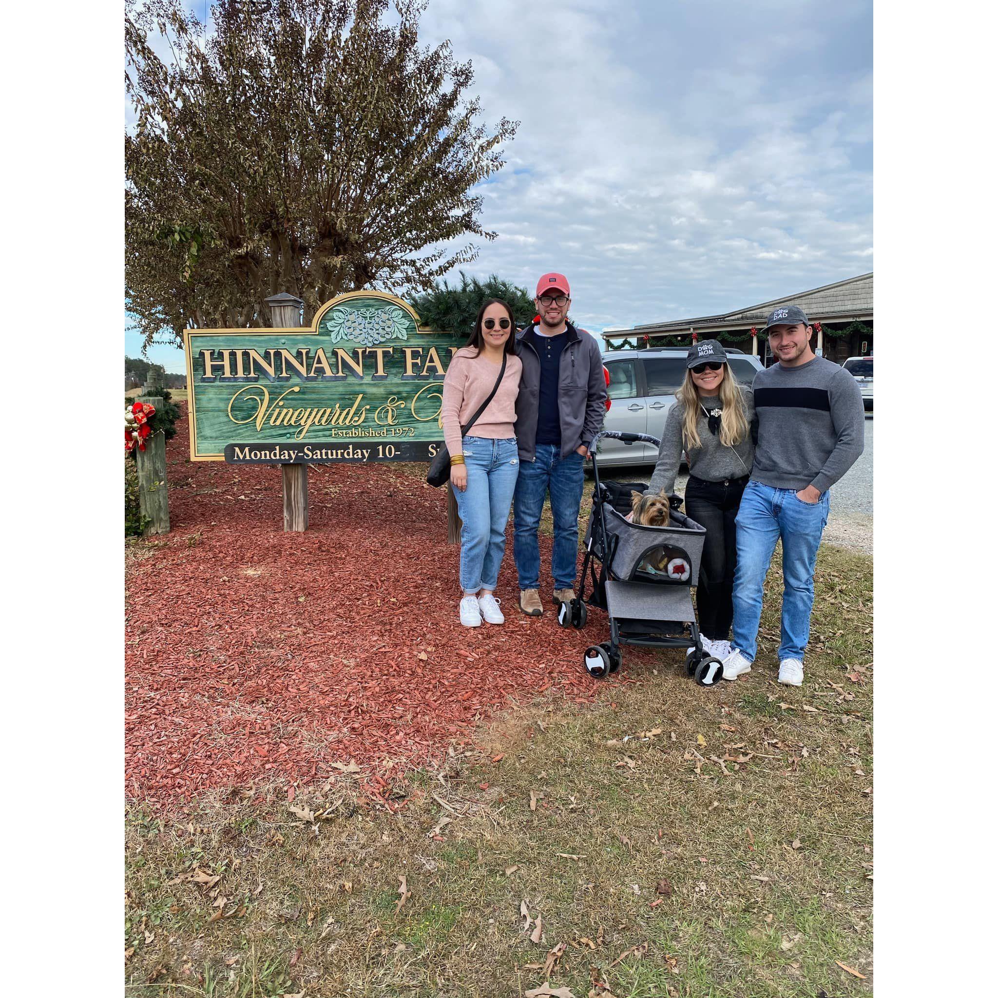 Adriana and Christopher came to visit us and we spent Matt's Bday at a winery