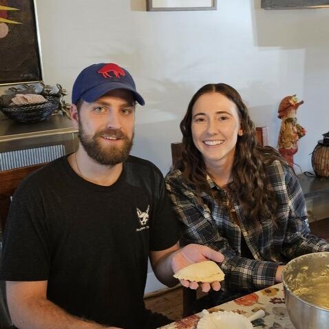 Zach has learned how to make pierogi.