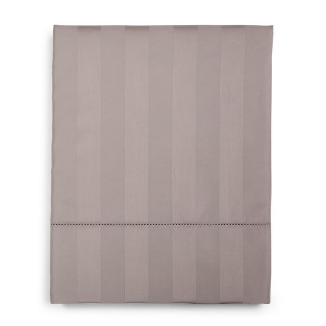 Charter Club Damask 1.5" Stripe Queen Flat Sheet, 550 Thread Count 100% Supima Cotton, Created for Macy's