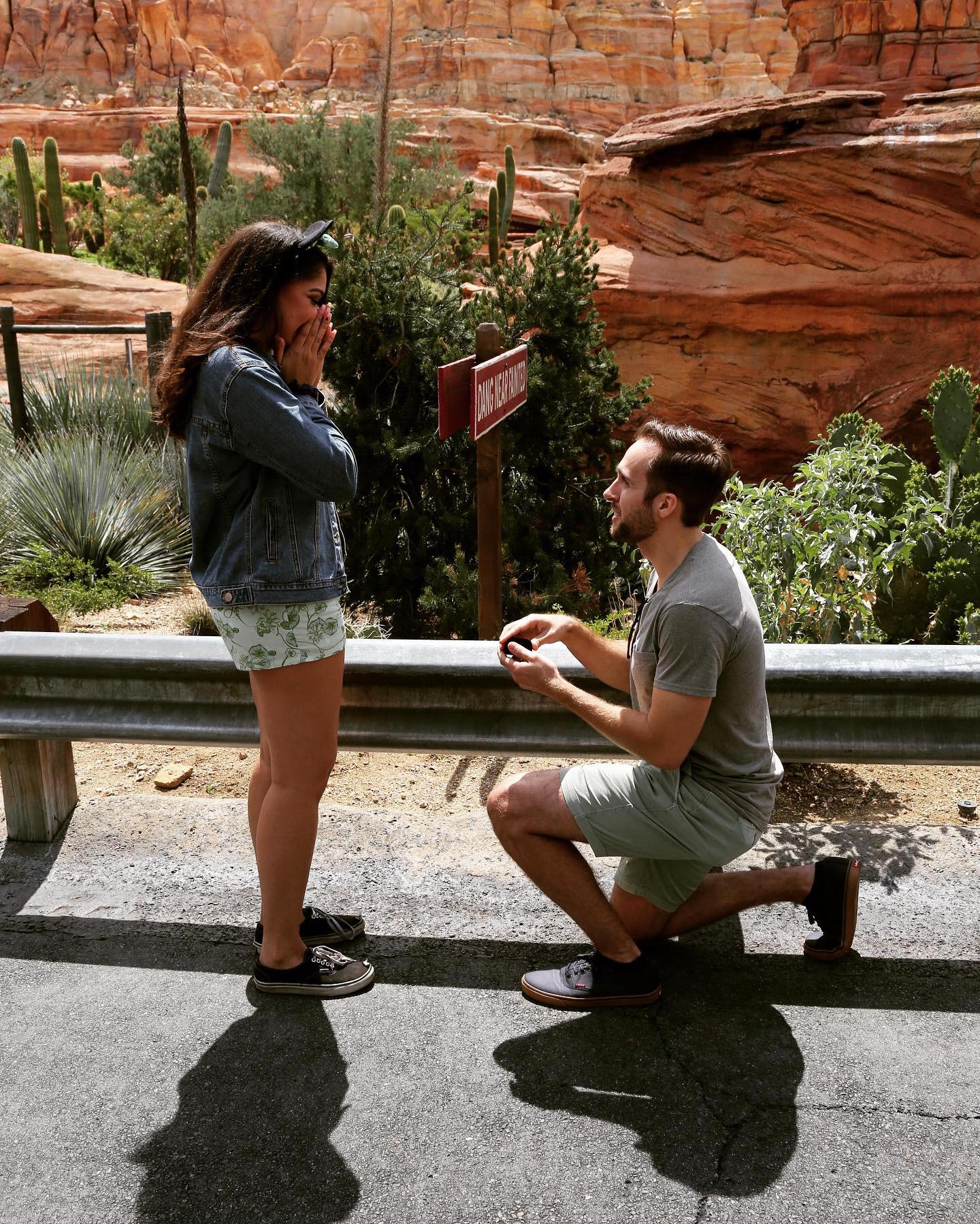 The moment right before Khadijah said yes and we decided to spend the rest of our lives together!