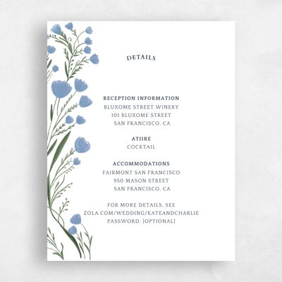 Dusty Blue Wedding Enclosure - Pemberton