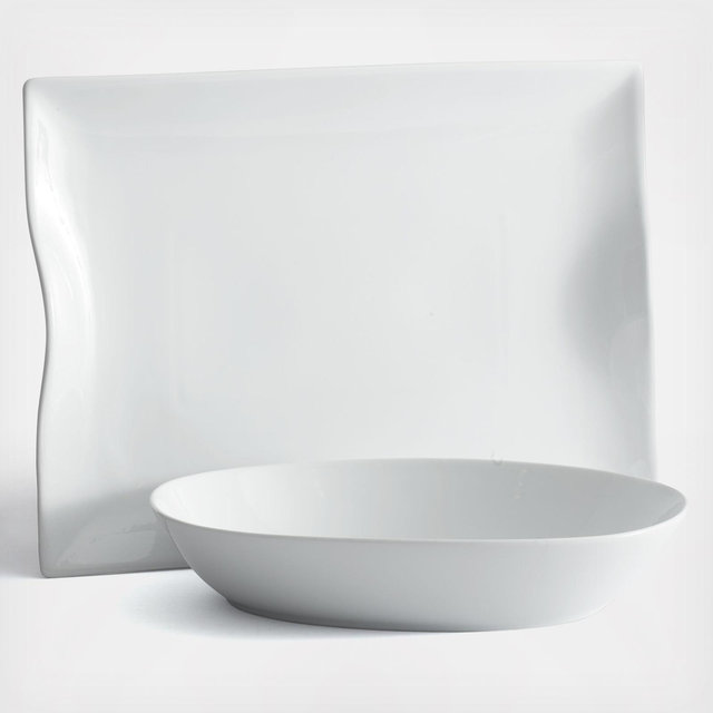 Fitz & Floyd, Everyday White 2-Piece Serving Set | Zola