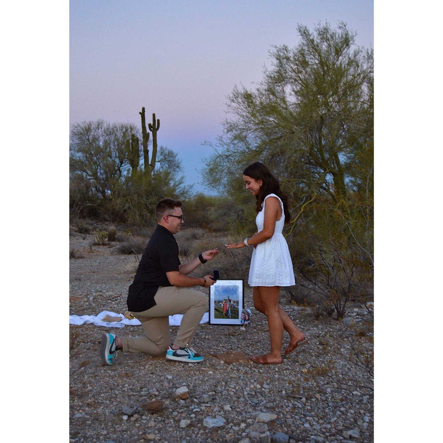The moment he proposed