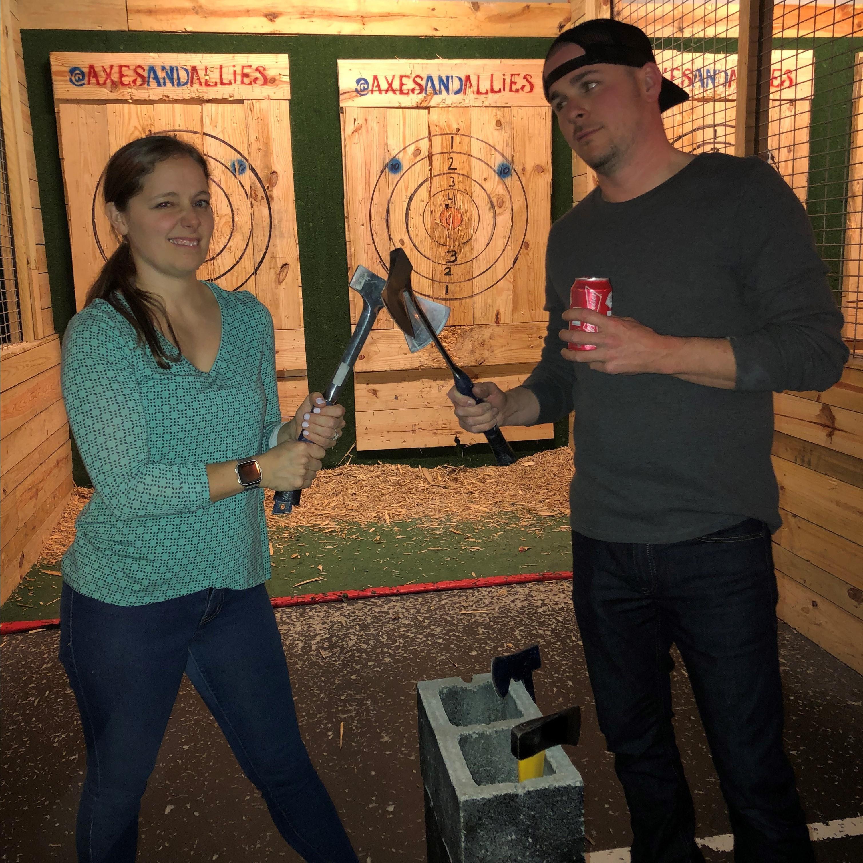 02.01.19
Axes & Allies with Friends.
Kris needs to work on her "Mean Face."