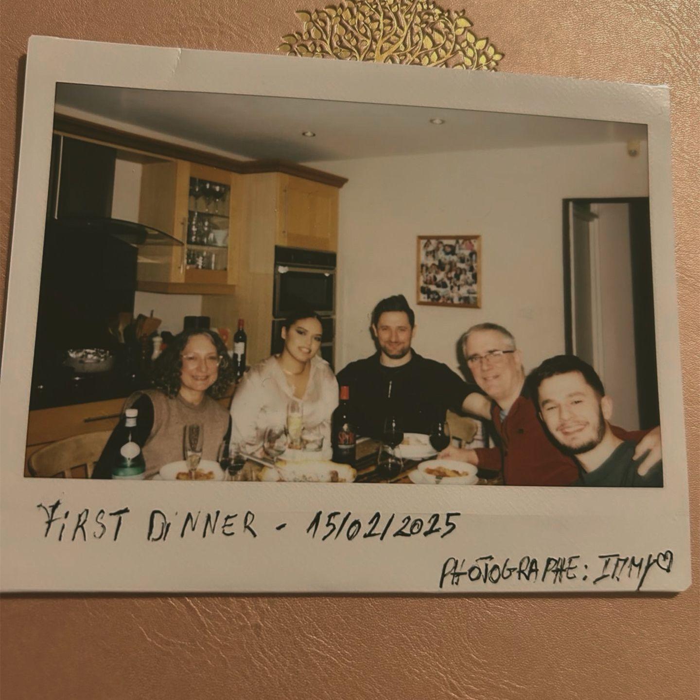 Our first family dinner at Nicholas’s parents house.