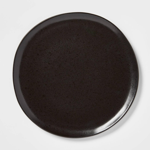 10" Stoneware Houlton Dinner Plate Black - Threshold™