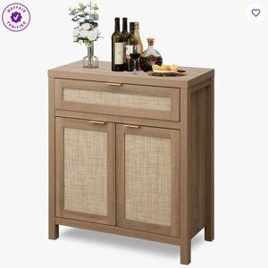 Safura 30'' Sideboard With 1 Drawer and 2 Doors - Natural Oak