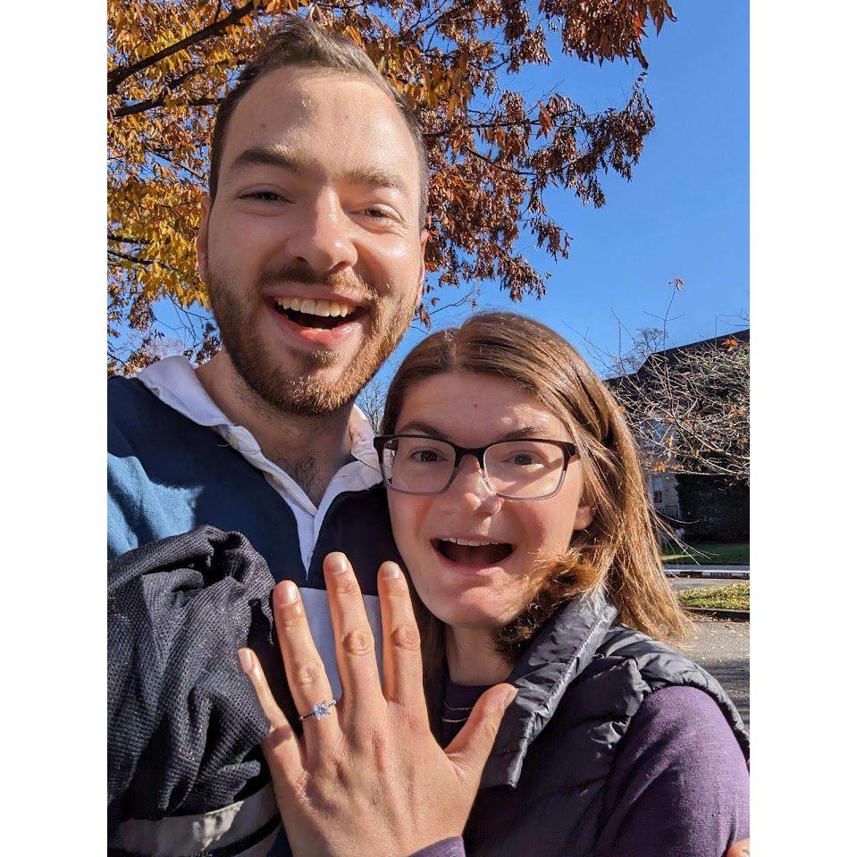 We got engaged on Thanksgiving 2023!