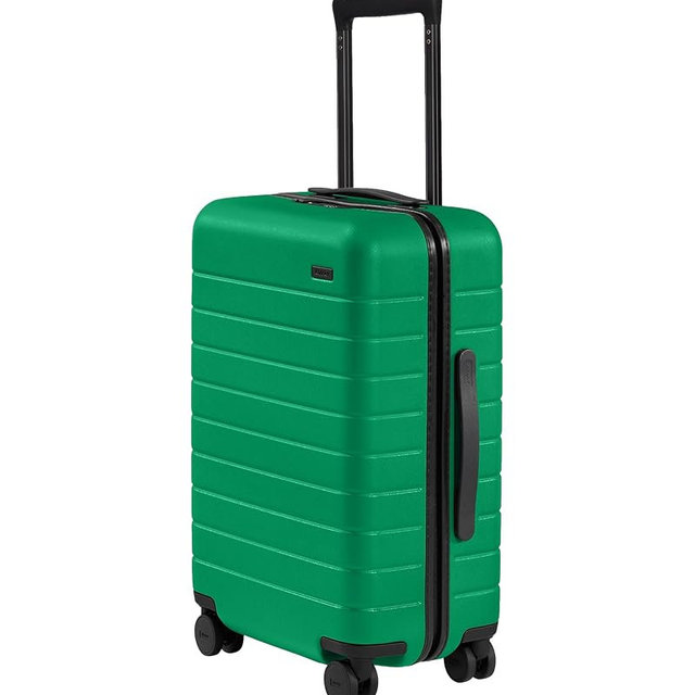Away Amazon Exclusive Carry-On Luggage - 22-Inch Lightweight Hardside Suitcase with 360° Spinner Wheels, Interior Compression System, TSA-Approved Lock - Palm Green