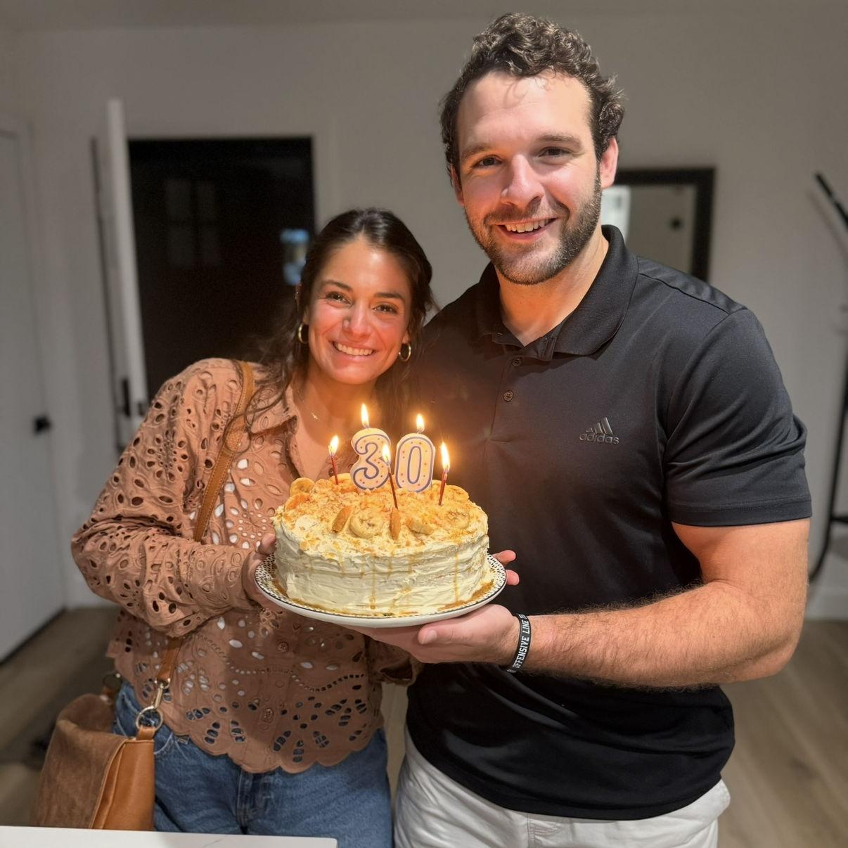 Celebrating Tye's 30th birthday as well as the day we got engaged!