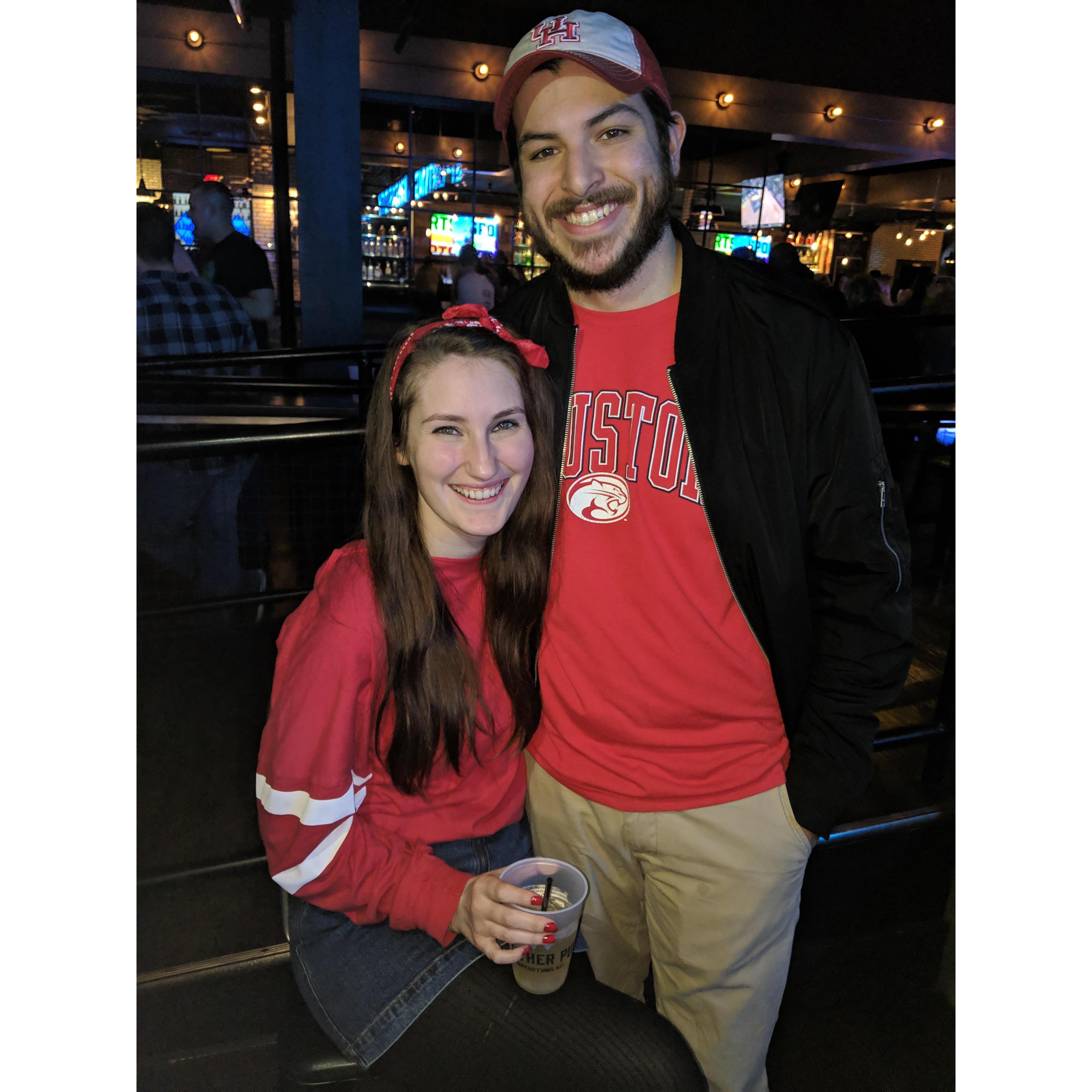 Kansas City, March 2019, to watch our alma mater UH play in the Sweet Sixteen!