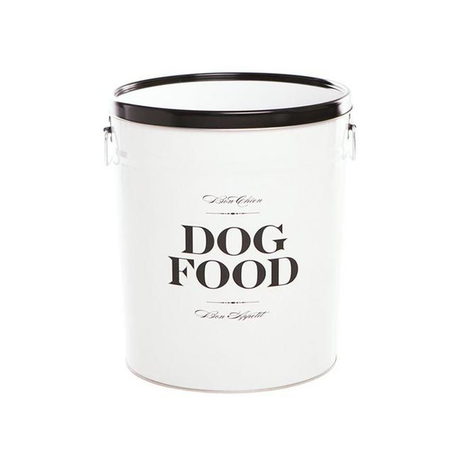 Harry Barker Bon Chien Food Storage Bin, Medium, White
