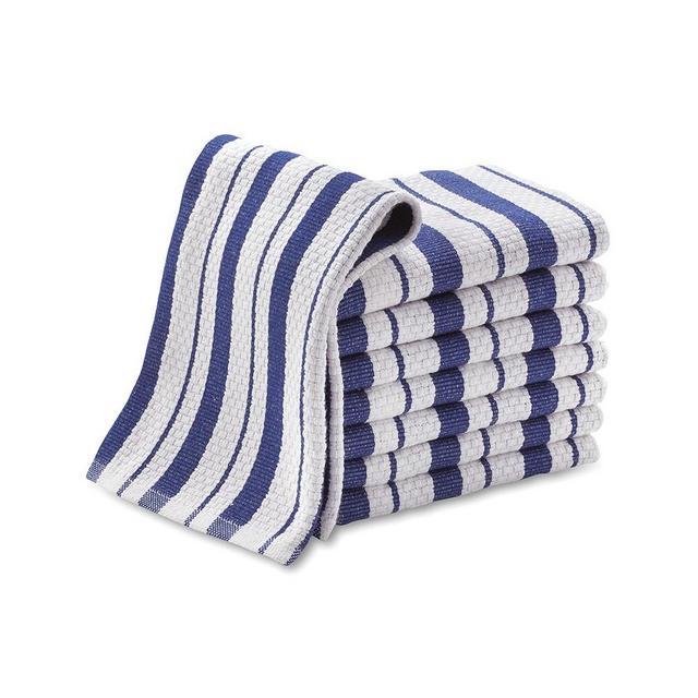Williams Sonoma Classic Stripe Dishcloths, Set of 8, Bright Blue