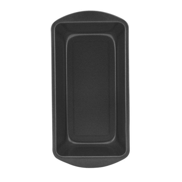 Mainstays Nonstick 8.4" x 4.4" x 2.4" Loaf Pan, Meatloaf and Bread Pan, Dark Gray