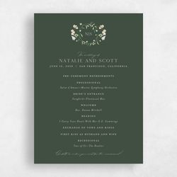 Mirtillo Landscape | Evergreen | Zola Save The Dates