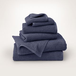 Turkish Ribbed 6-Piece Bath Towel Set
