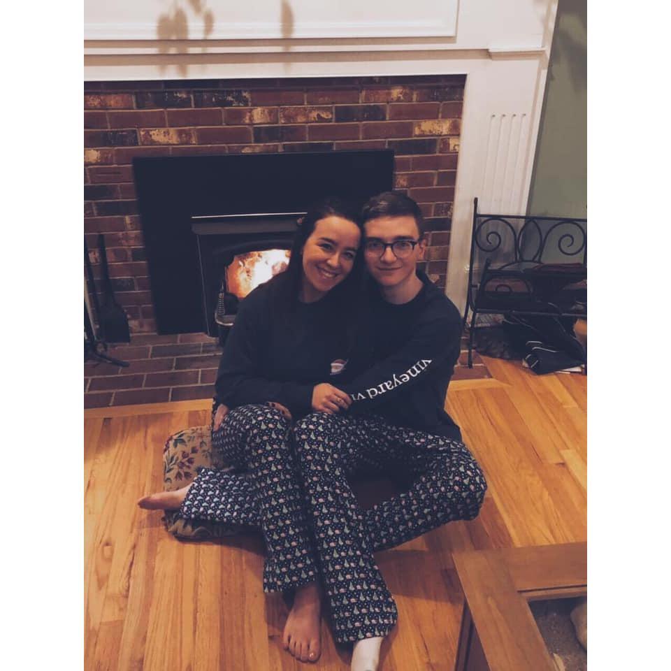 Matching PJs on Christmas Eve 2018- one of our favorite traditions! Saco, ME