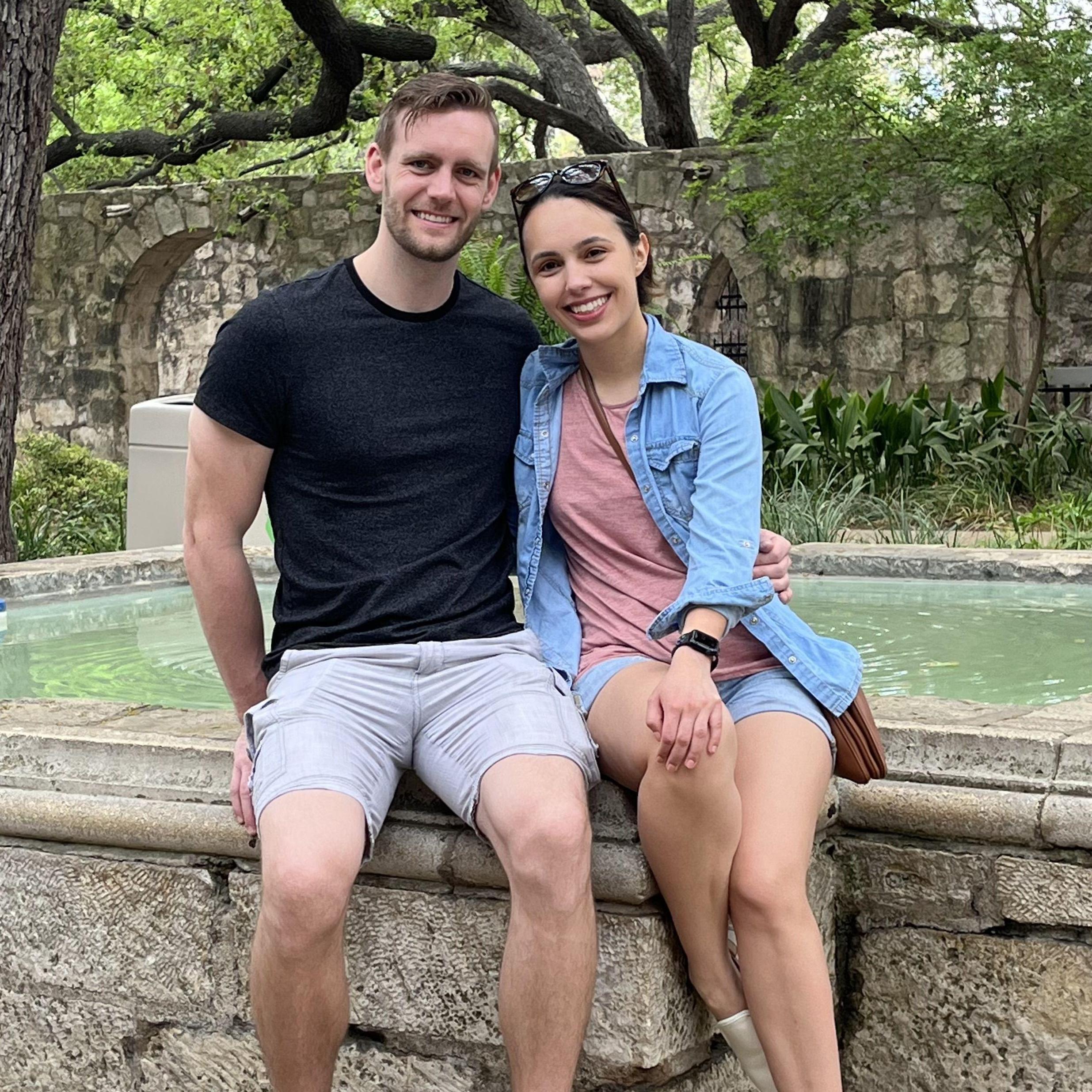 Our first anniversary together in san antonio