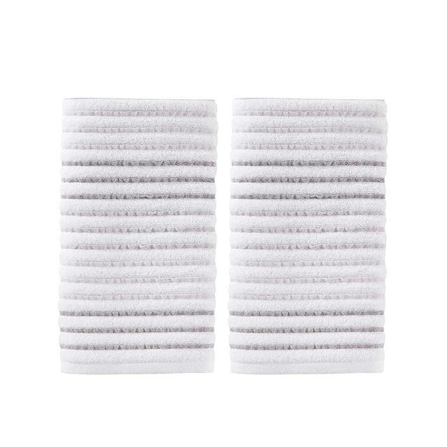 SKL Home by Saturday Knight Ltd. Tie Dye Stripe 2-Piece Hand Towel Set, Gray