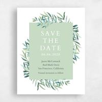 Green Wedding Save the Date - Eastwick Block