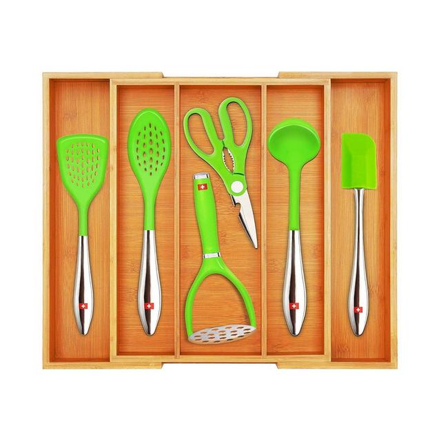 Royal Craft Wood Kitchen Drawer Organizer and Utensil Holder