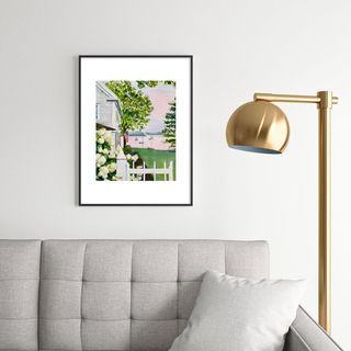Laura Trevey New England Hydrangea Framed Art Print
