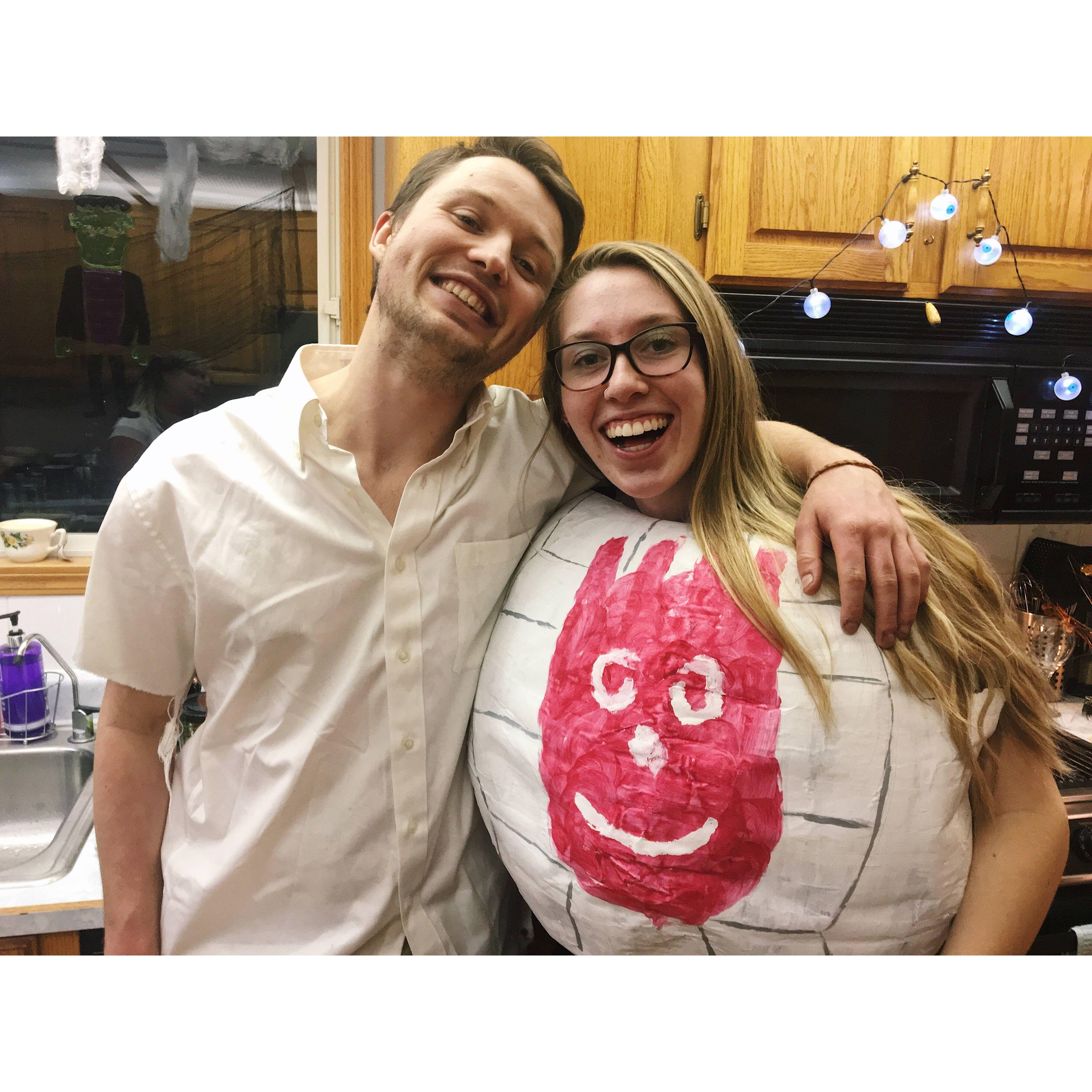 dressing up as the movie cast away