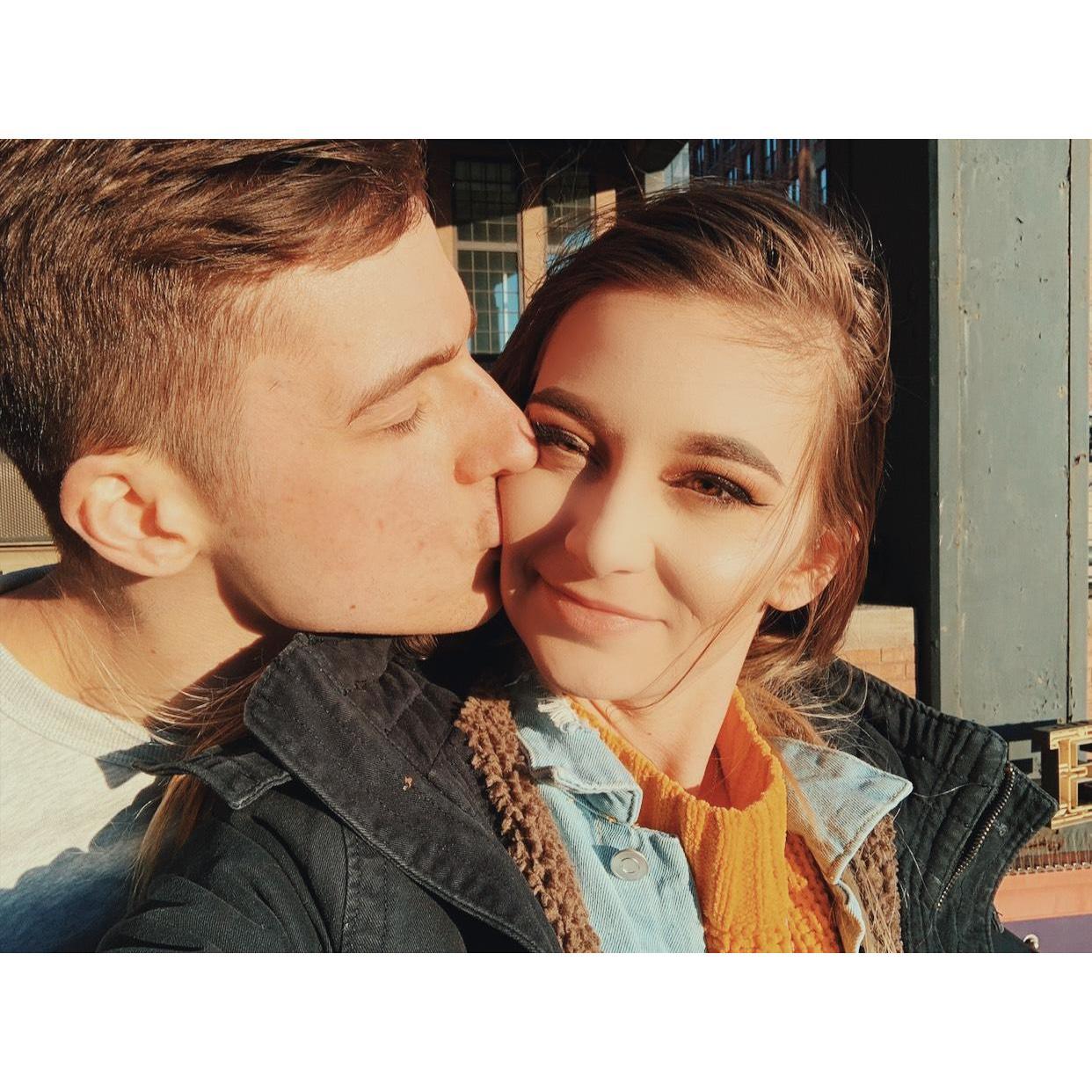 Our first vacation together. New York City, 2019