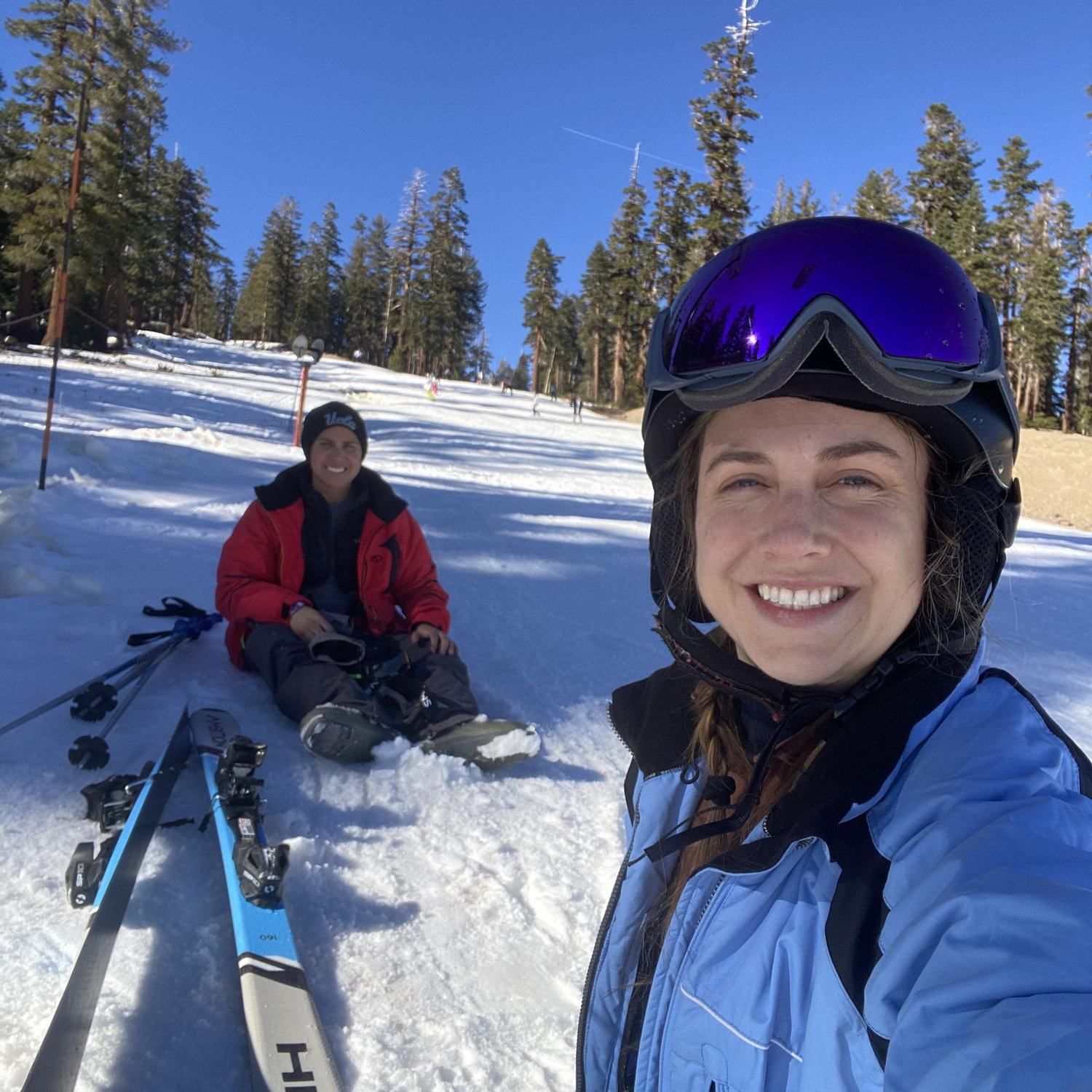 Andres' first (and likely only) ski trip! You'll find him at the lodge.