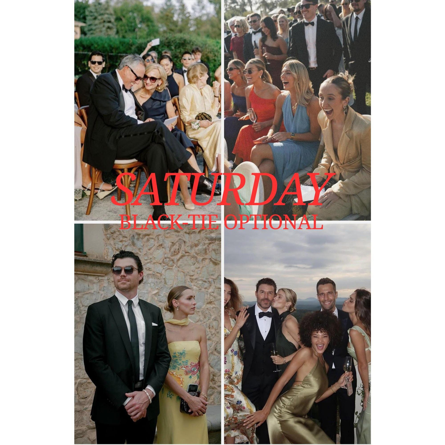 Saturday Black-Tie Optional