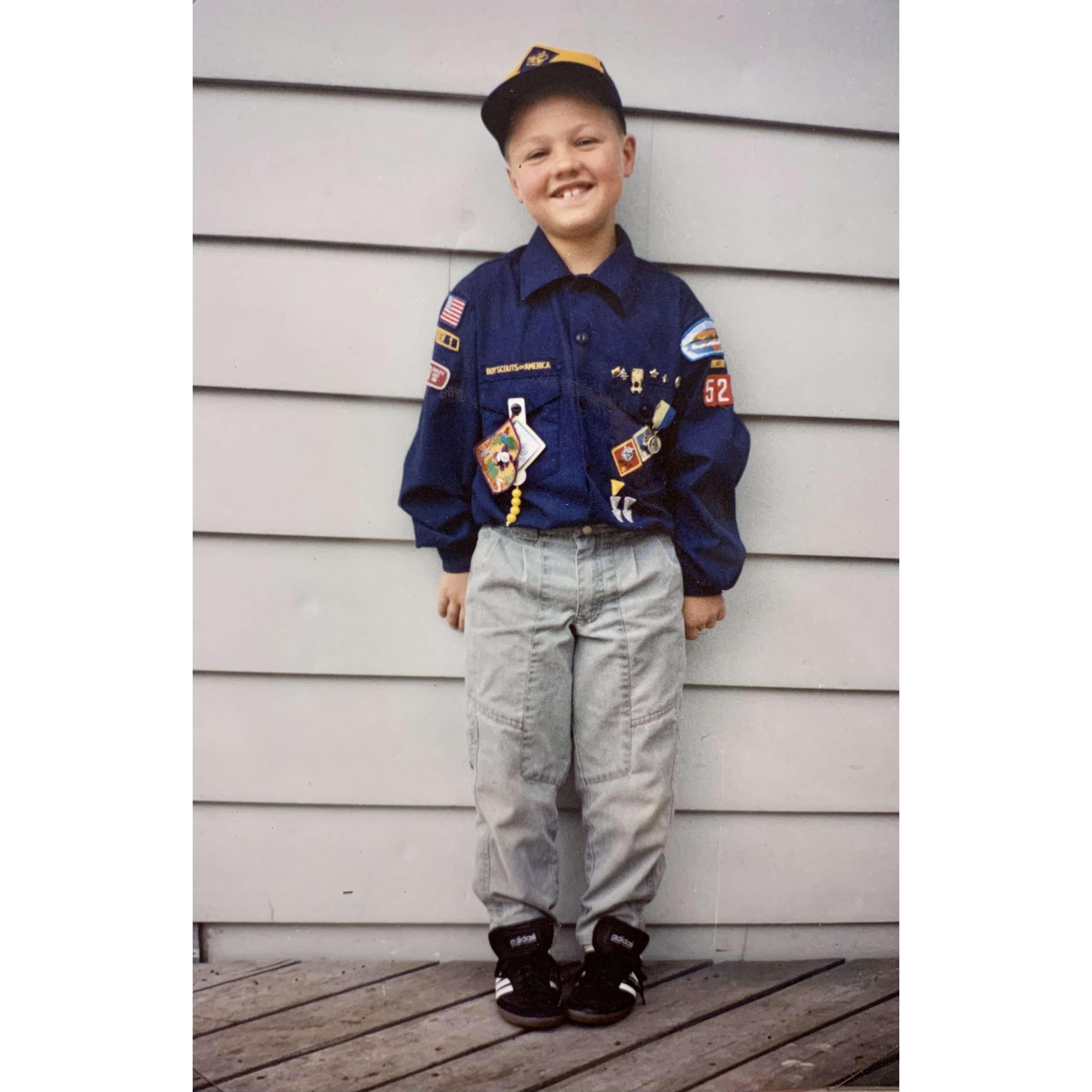 Eric in the Boyscouts 