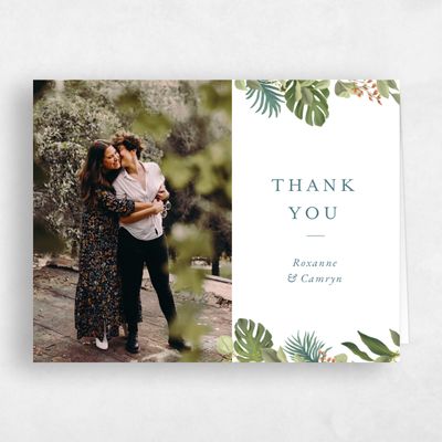 Summer, Green Wedding Thank You - Orphne Photo