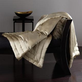 Silk Charmeuse Quilted Throw