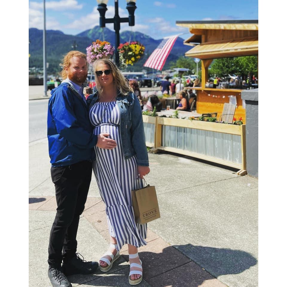 Pregnant with Isla on the 4th of July in Juneau, AK.