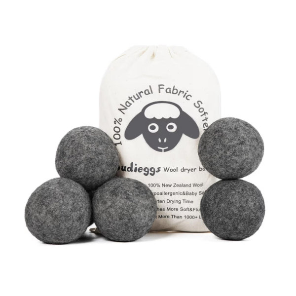 6 Pack Wool Dryer Balls (Dark Grey)