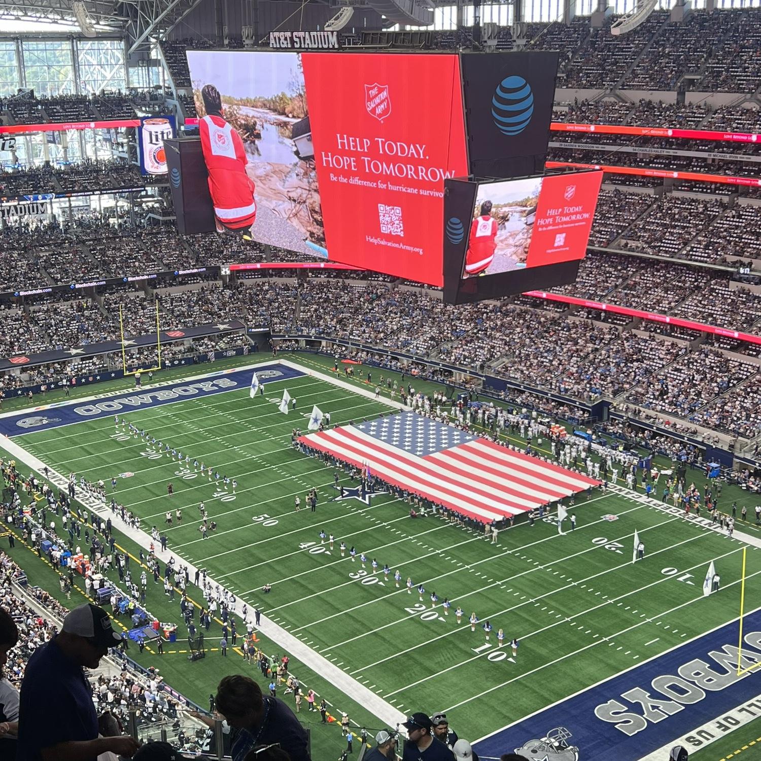 Fall 2024 - We’re sure most people know by now but yes, Nikki IS a Cowboys fan.. unfortunately. This was the first time her dad and Anthony got to visit the new stadium! We all know who lost..