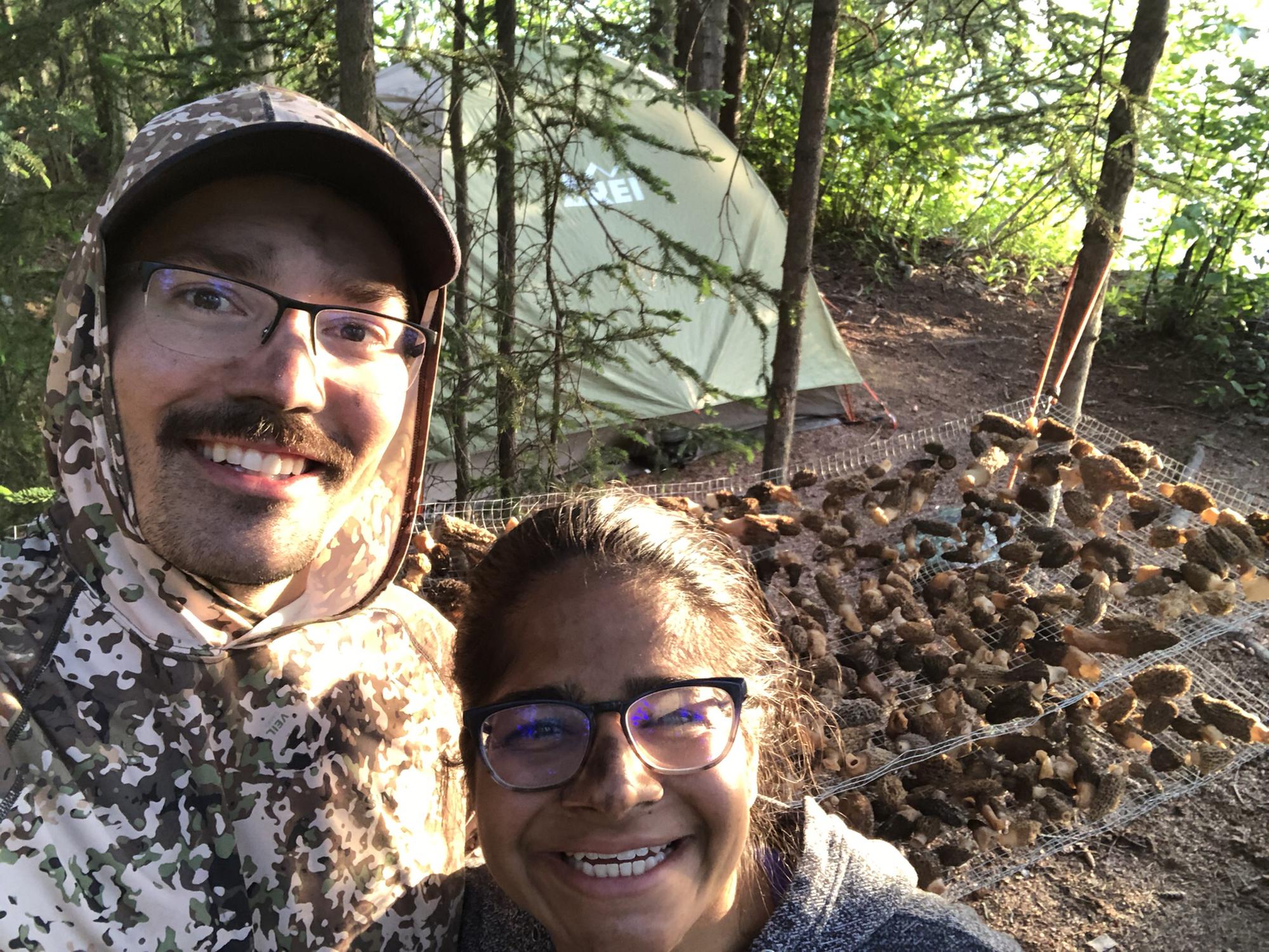 Date night morel mushroom hunting - Jul 2020