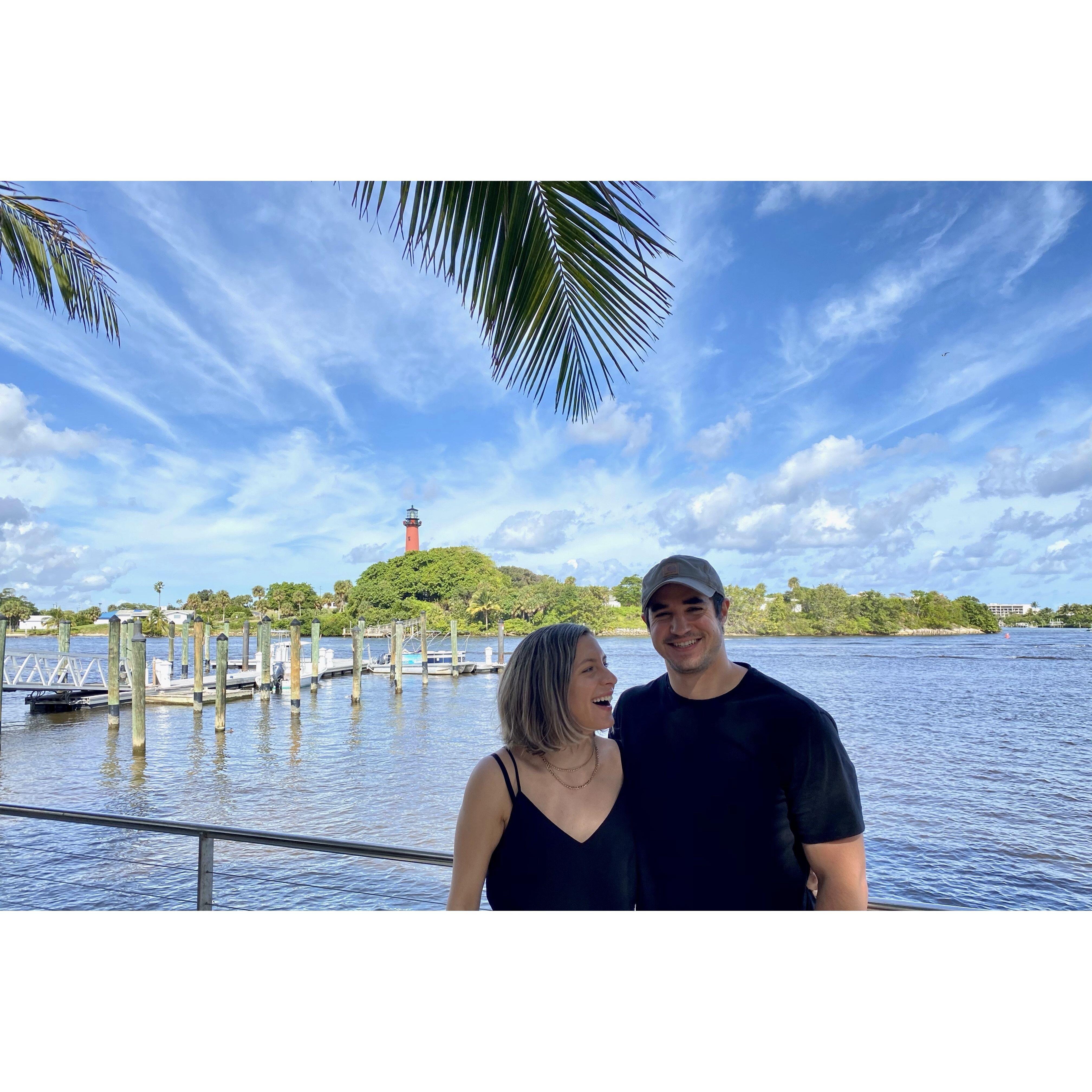 Their first trip to Jupiter, FL, Christmas 2020 for Thanksgiving with Derek’s family