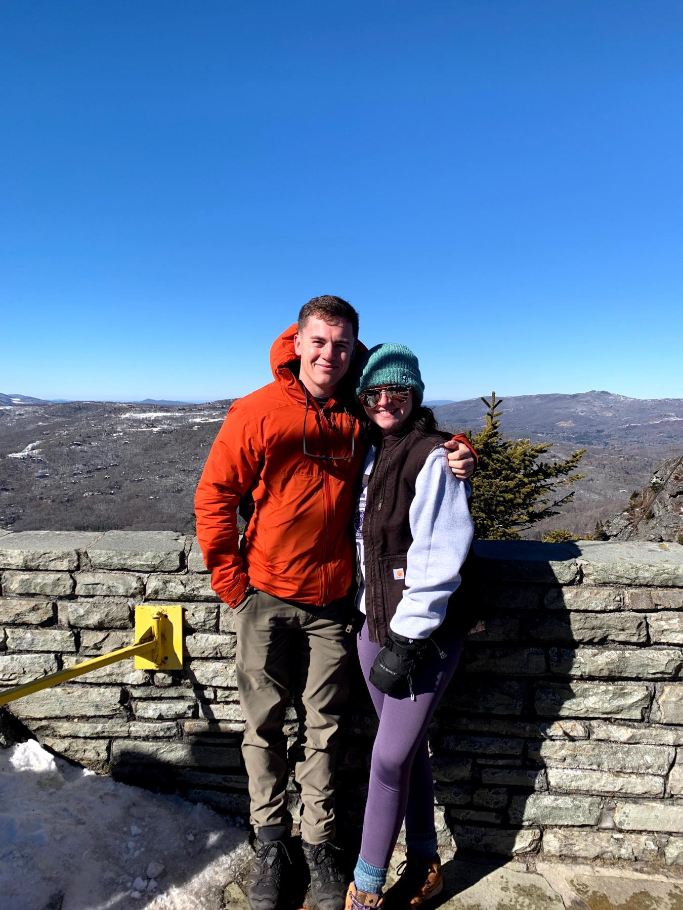 Thomas and Kaitlyn in Boone, NC for the very first time in January of 2021. This is also where Thomas asked Kaitlyn to be his girlfriend.