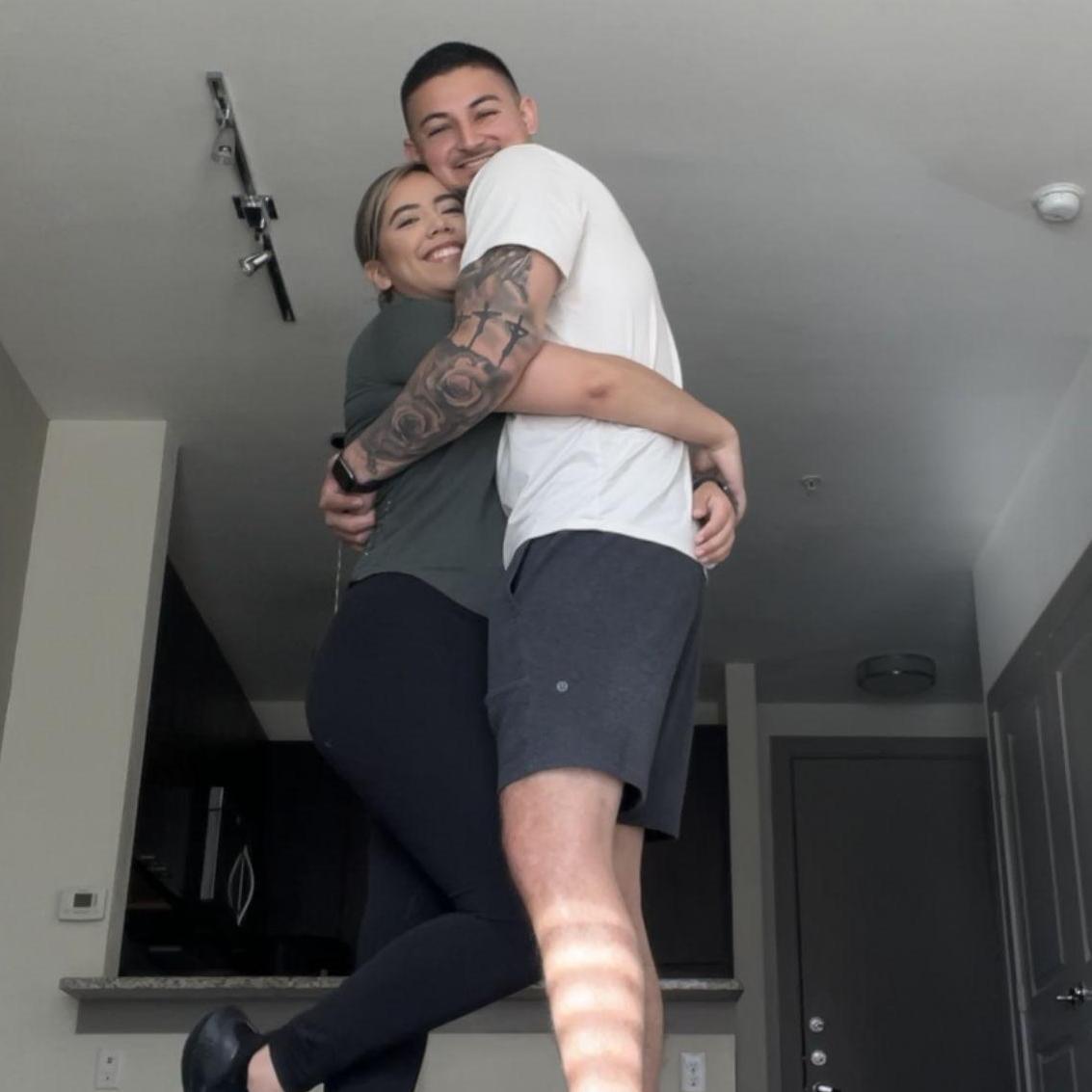 Malik's first apartment in San Antonio! (Bianca was still in PT school)