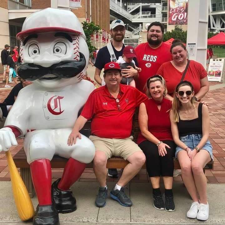 Reds game with Matt’s family