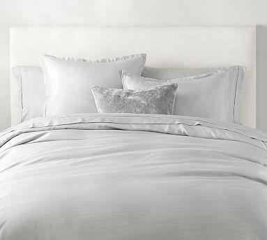 Tencel Chambray Duvet Cover, King/Cal King, Gray
